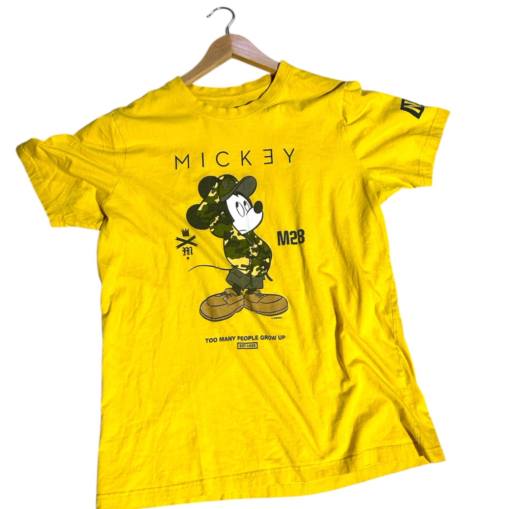 Disney Neff Bright Yellow Mickey Tee